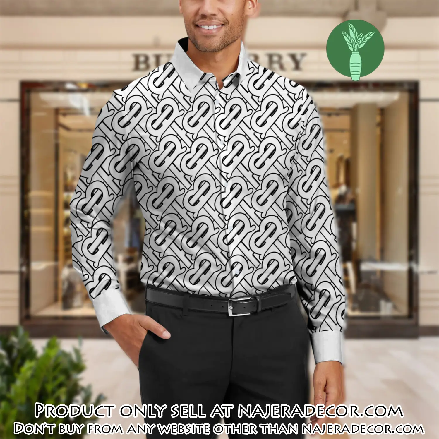 Burberry long sleeves button down shirt for elegant men lsb1015 njr3548926